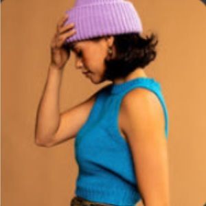 Dressed in Lala Grunge Chic Beanie in Lilac